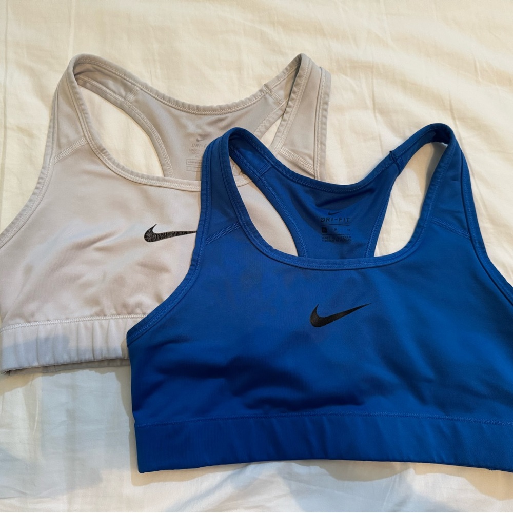 Nike Blue and white Sports Bras